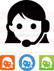 185x240 Contact Us Female Operator Icon