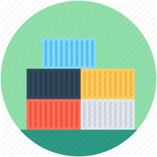 512x512 Cargo Containers, Freight Container, Logistics Delivery, Shipment