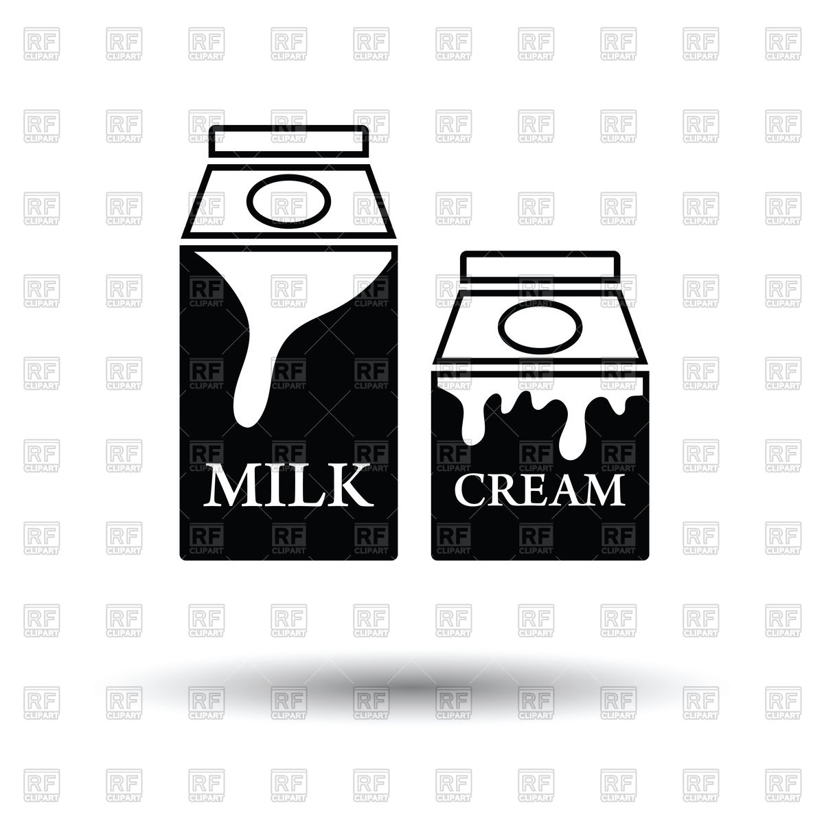 1200x1200 Milk And Cream Container Icon Vector Image Of Food And Beverages