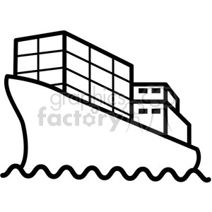 300x300 Container Ship Vector Icon Clipart Royalty Free Gif, Png