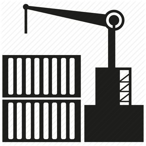 512x512 Cargo, Container, Crane, Dock, Harbor, Shipping Icon