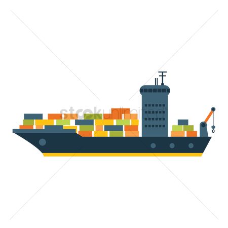 450x450 Free Cargo Ship Icon Stock Vectors Stockunlimited
