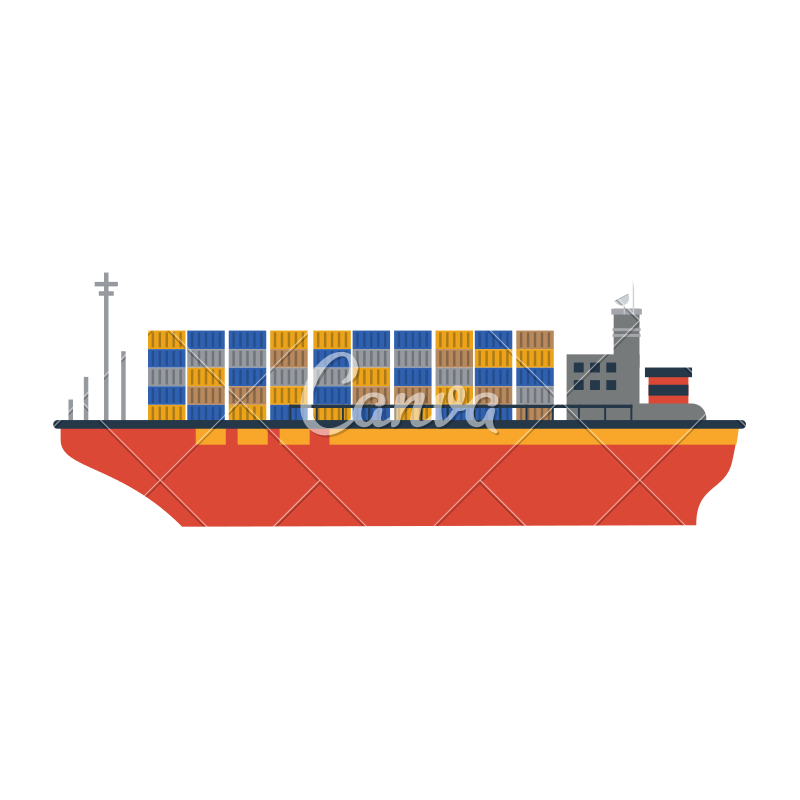 Container Ship Icon at Vectorified.com | Collection of Container Ship ...