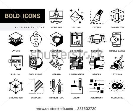 Creative Contemporary Icon Set In A Linear Style Design 450x380 Creative Contemporary Icon Set In A Linear Style Design