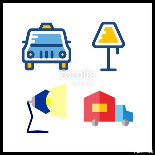 Contemporary Icon Vector Illustration Contemporary Set Lamp 500x500 Contemporary Icon Vector Illustration Contemporary Set Lamp