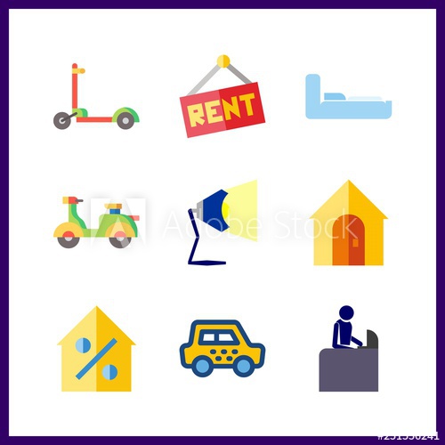 Contemporary Icon Vector Illustration Contemporary Set Lamp 500x500 Contemporary Icon Vector Illustration Contemporary Set Lamp
