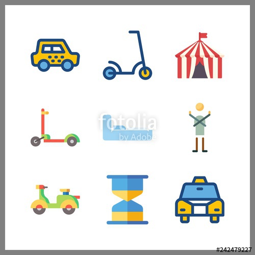Contemporary Icon Vector Illustration Contemporary Set Taxi 500x500 Contemporary Icon Vector Illustration Contemporary Set Taxi