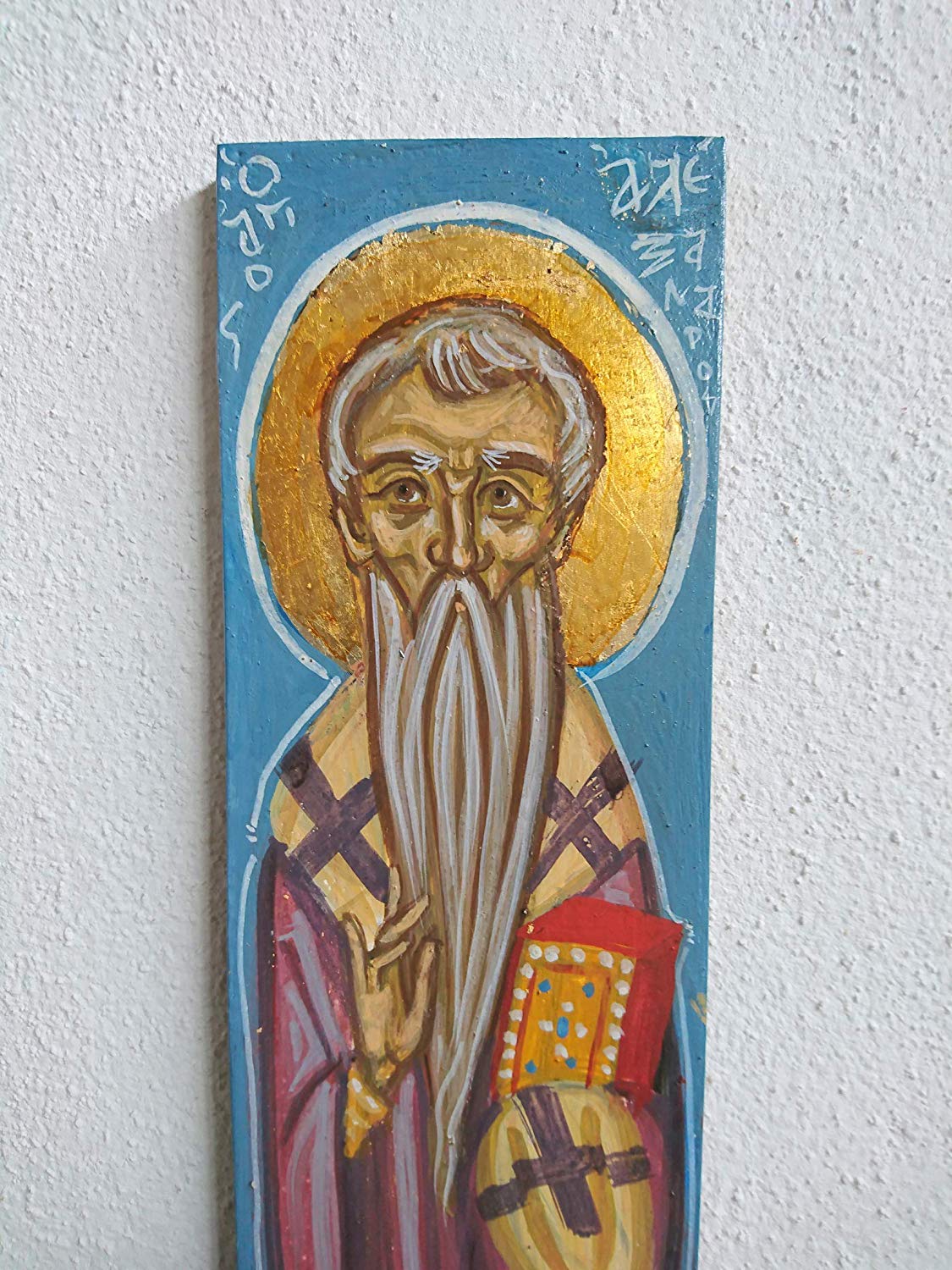 Saint Alexander Contemporary Byzantine Icon Hand 1125x1500 Saint Alexander Contemporary Byzantine Icon Hand