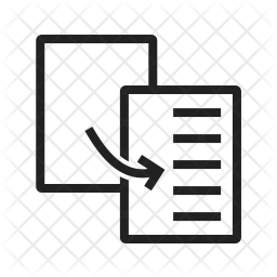 256x256 Duplicate Content Icon Of Line Style