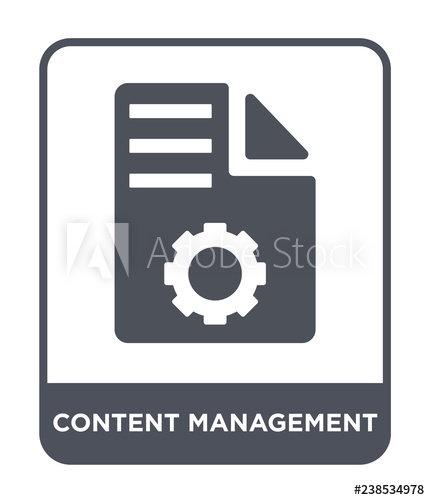 430x500 Content Management Icon Vector