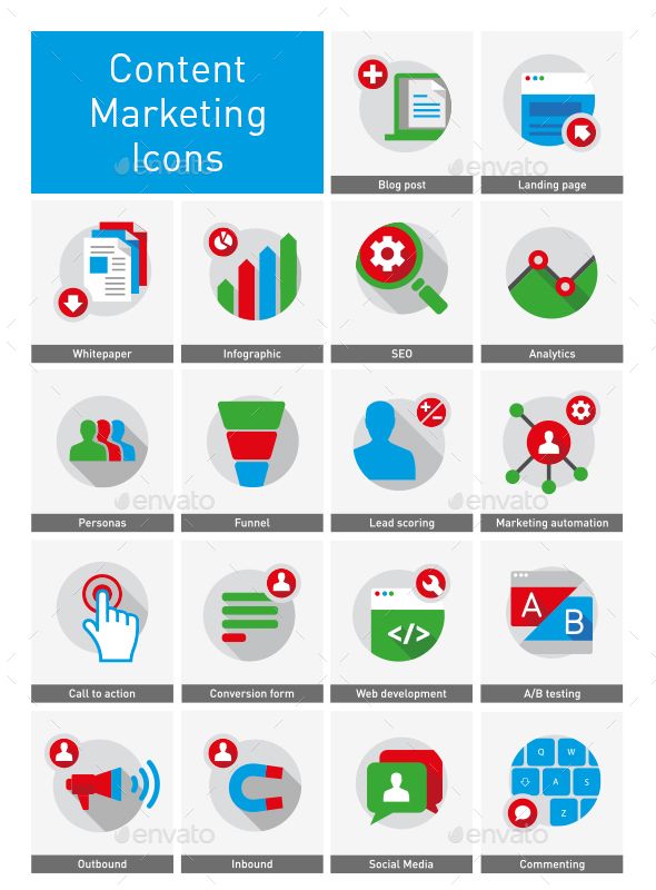 590x800 Content Marketing Icons Slow Motion Footage Videos Content