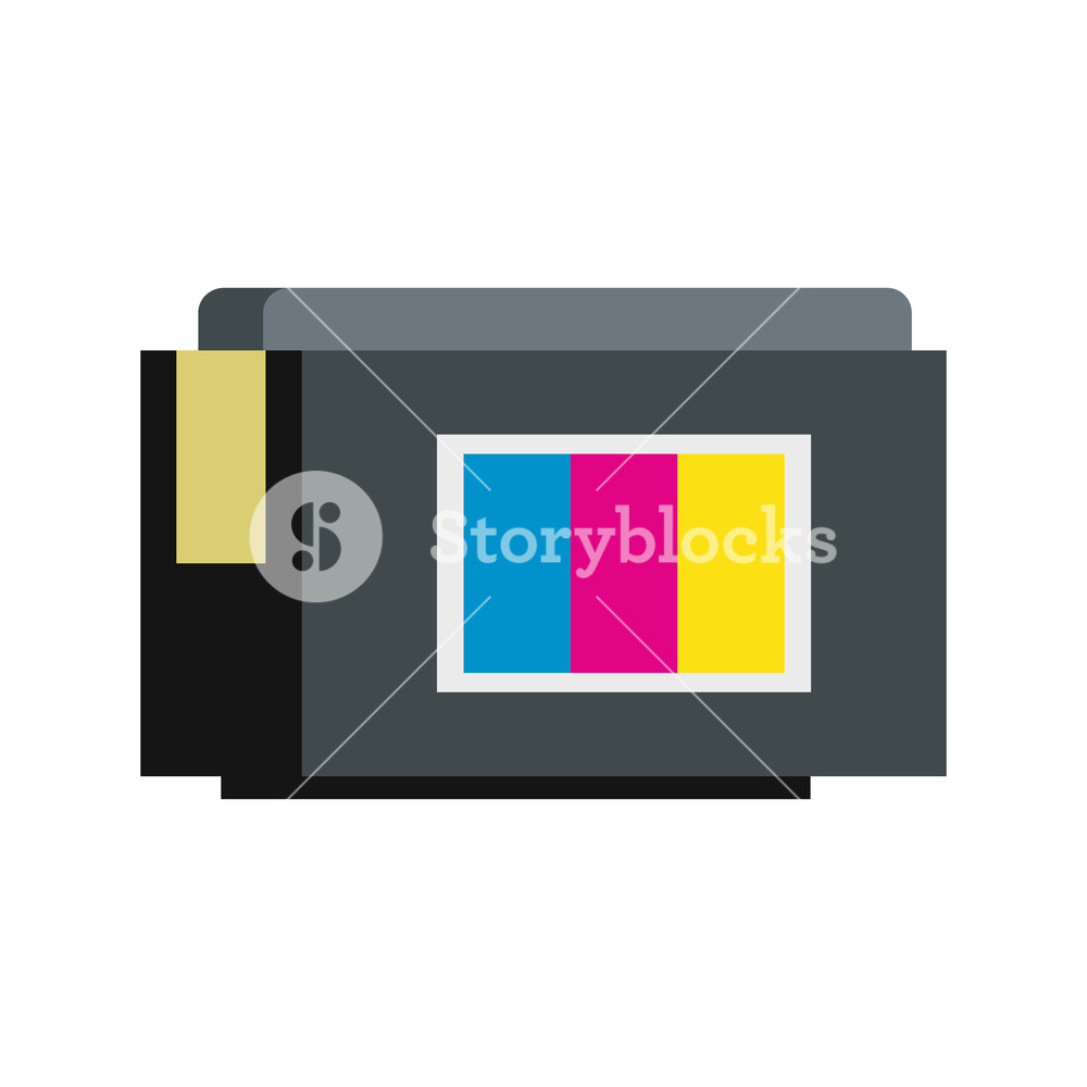Continuous Ink Supply System Icon In Flat Style Isolated On White 1000x1000 Continuous Ink Supply System Icon In Flat Style Isolated On White