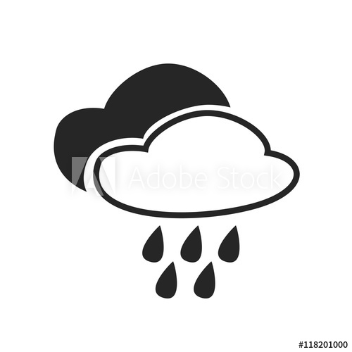 Heavy Rain Continuous Mist Fog Weather Forecast Icon 500x500 Heavy Rain Continuous Mist Fog Weather Forecast Icon