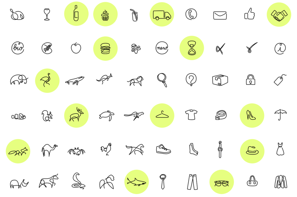 Studio Differantly Creates Icons Drawn With One Continuous Line 1024x682 Studio Differantly Creates Icons Drawn With One Continuous Line