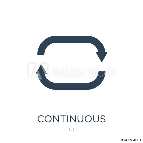 Continuous Icon Vector On White Background, Continuous Trendy 500x500 Continuous Icon Vector On White Background, Continuous Trendy