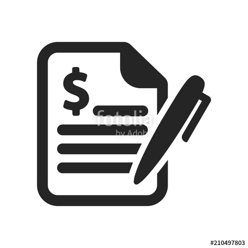 500x500 Contract Icon Stock Image And Royalty Free Vector