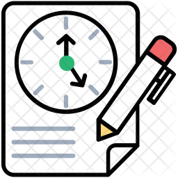 256x256 Long Term Contract Icon Of Colored Outline Style