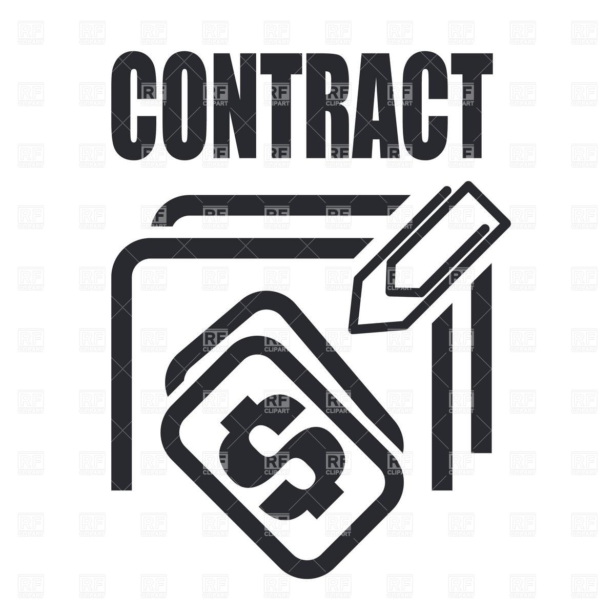 1200x1200 Simple Financial Contract Icon Vector Image Of Business, Finance