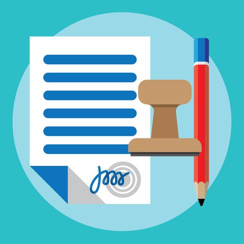 490x490 Igned Paper Deal Contract Icon Agreement Pen On Desk Flat Business