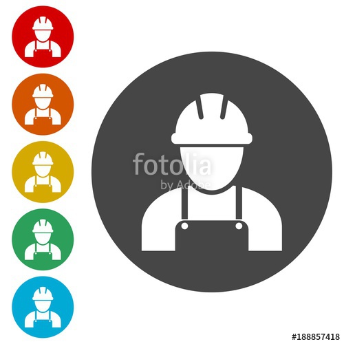 500x500 Contractor Icon, Workers Icon Stock Image And Royalty Free