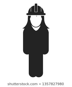 231x280 Standing Worker Icon Flat Style Vector