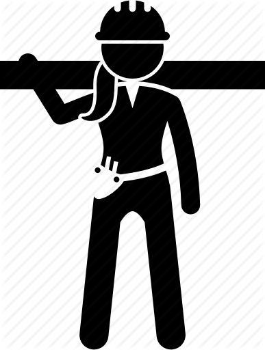 387x512 Builder, Construction, Contractor, Female, Job, Tough, Worker Icon