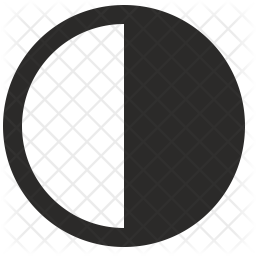 256x256 Contrast Icon Of Glyph Style