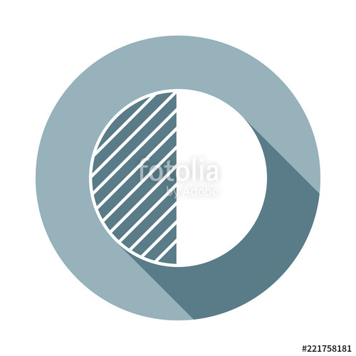 500x500 Contrast Icon In Flat Long Shadow Style One Of Web Collection