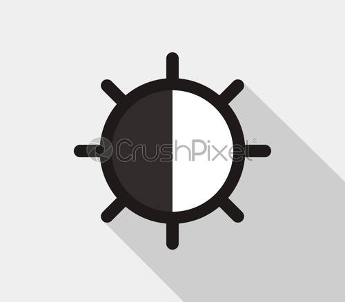 500x438 Contrast Icon, Stock Vector Crushpixel