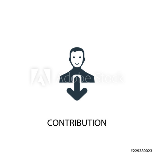 500x500 Contribution Icon Simple Element Illustration Contribution