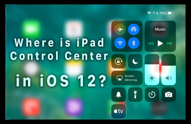 640x416 Where Is Ipad Control Center In Ios We've Found It And More