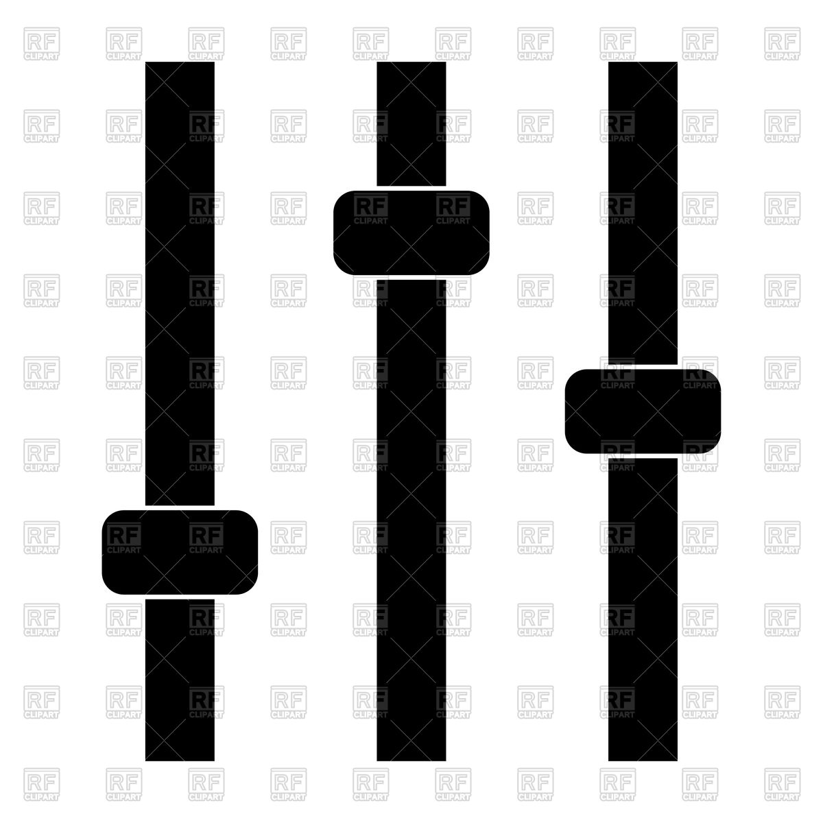 1200x1200 Control Panel Black Color Icon Vector Image Of Icons And Emblems