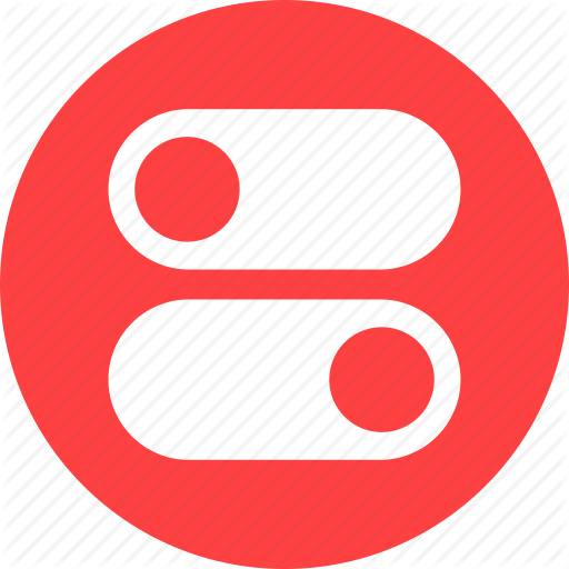 512x512 Control, Controls, Options, Panel, Red, Settings, Switch Icon