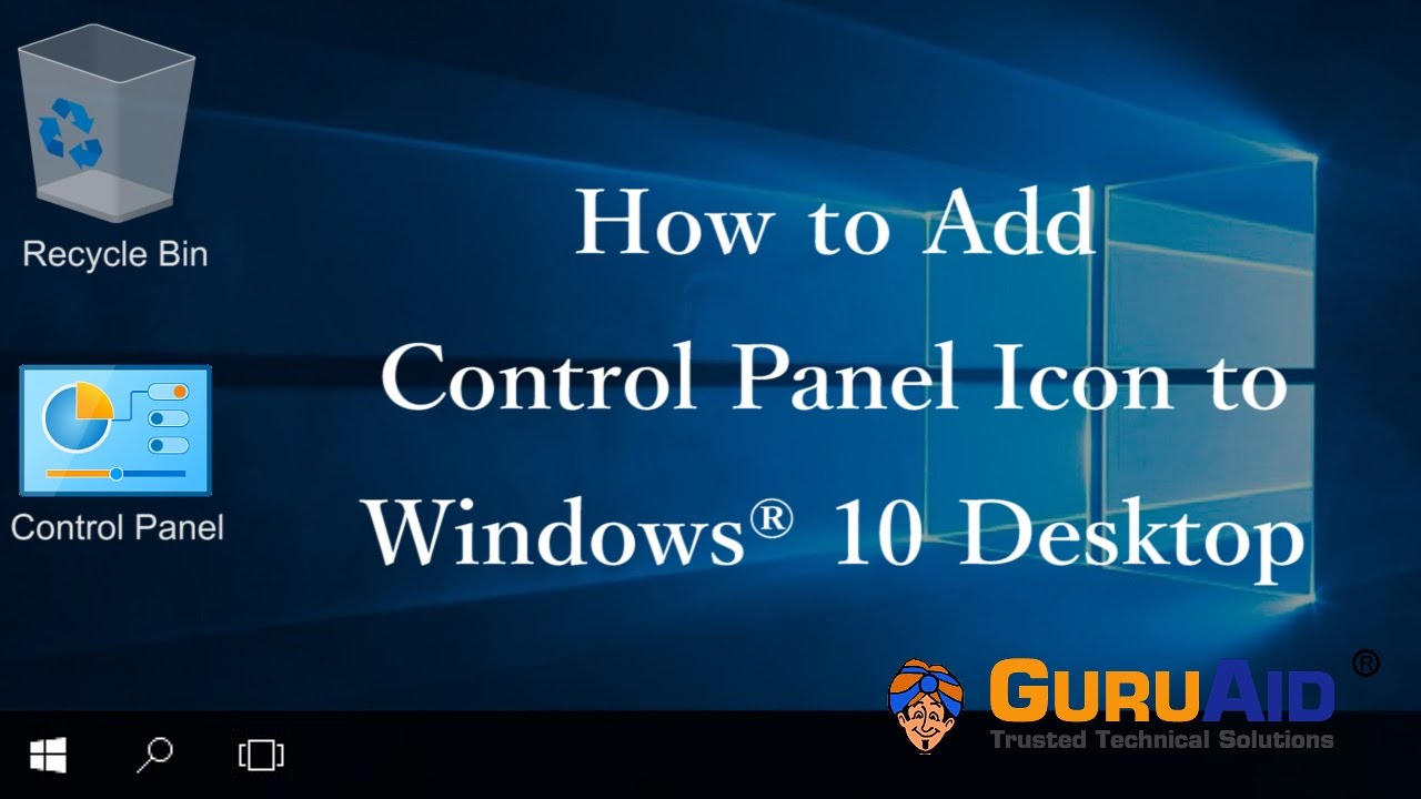 1280x720 How To Add Control Panel Icon To Desktop
