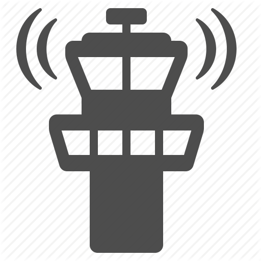 512x512 Airport, Control Tower, Radar Icon