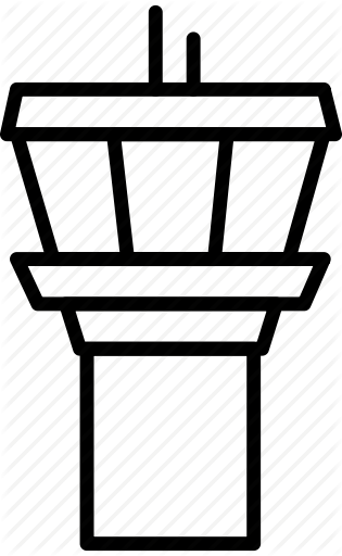 315x512 Air Traffic Control, Airport, Controller, Tower Icon