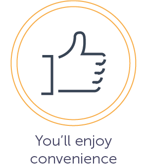 297x339 Enjoy Convenience Icon