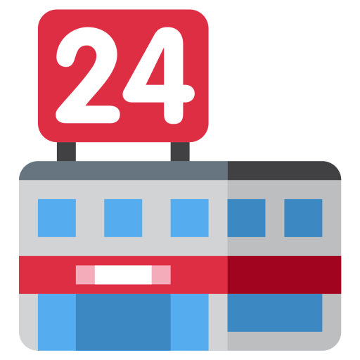 512x512 Convenience, Store, Emergency, Full, Day Emoji Icon Of Flat Style