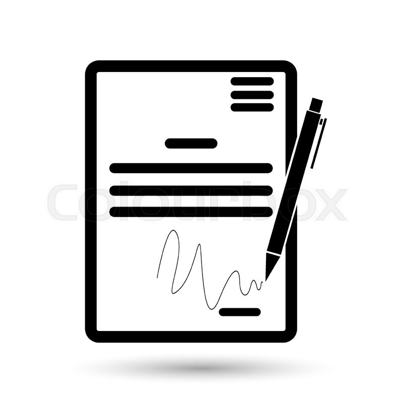 800x800 The Contract Icon Agreement And Stock Vector Colourbox