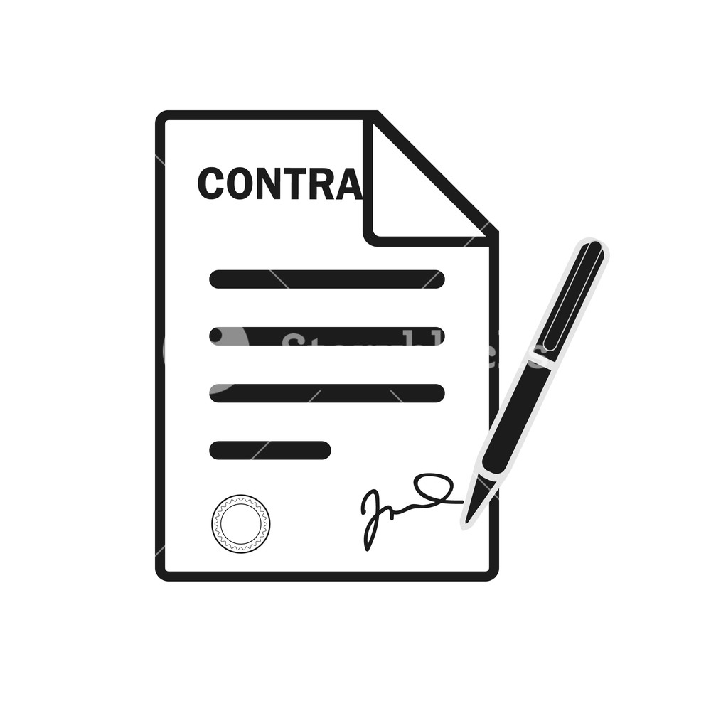 1000x1000 The Contract Icon Agreement And Signature, Pact, Accord