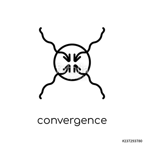 500x500 Convergence Icon From Weather Collection Stock Image And Royalty