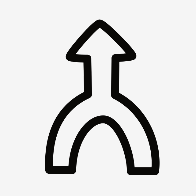 640x640 Cartoon Confluence Icon Download, Vehicle Convergence, Arrow Icon