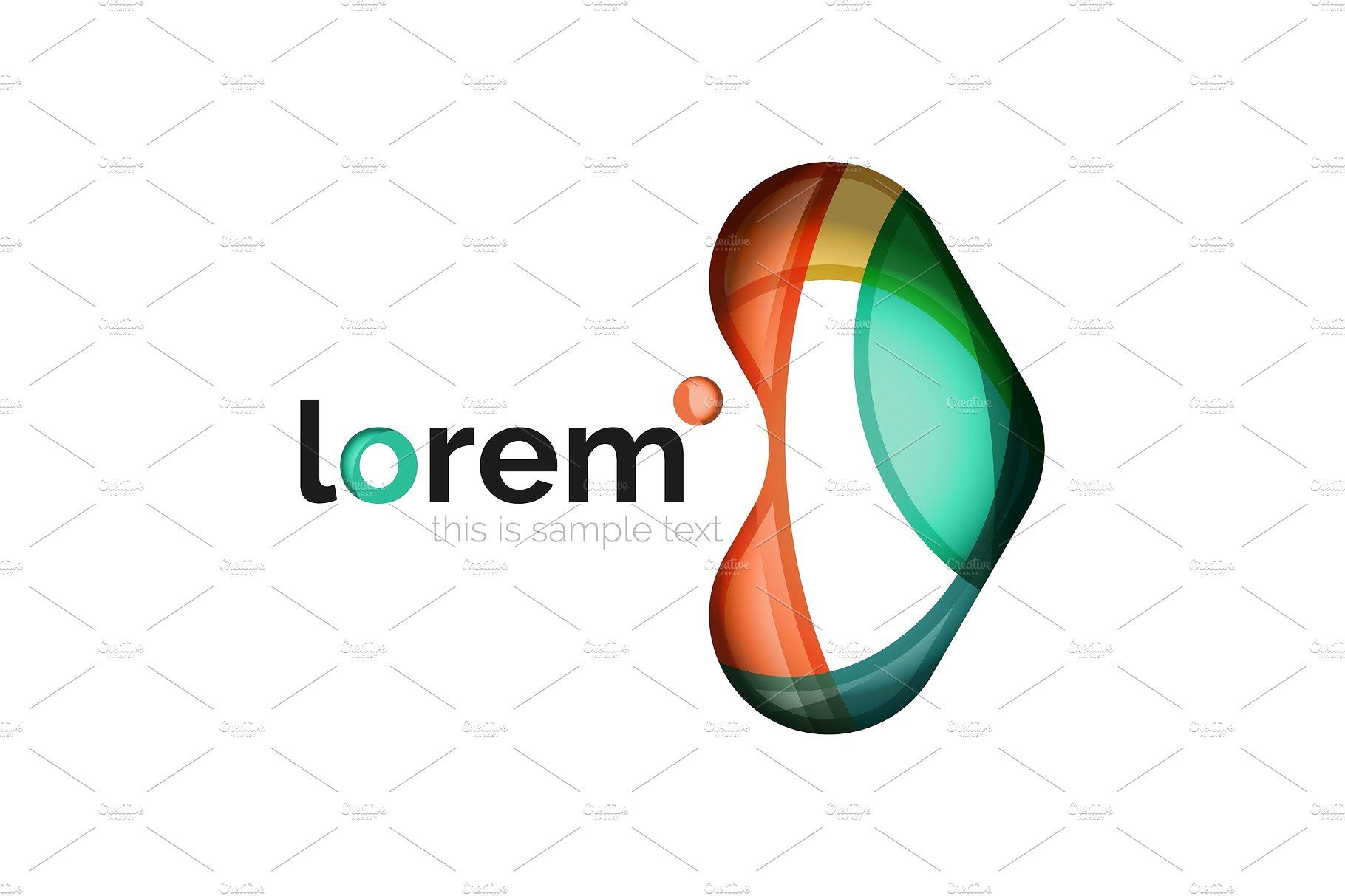 1820x1213 Geometric Logo Design Convergence Logo, Logotype, Shape, Wave