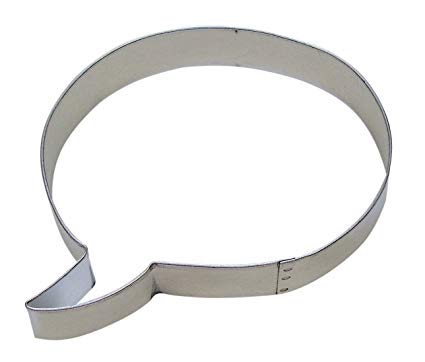 425x362 Conversation Speech Bubble Icon Cookie Cutter