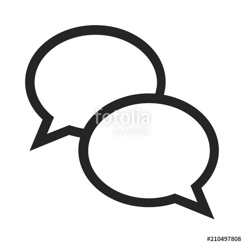 500x500 Message Bubble Icon Stock Image And Royalty Free Vector