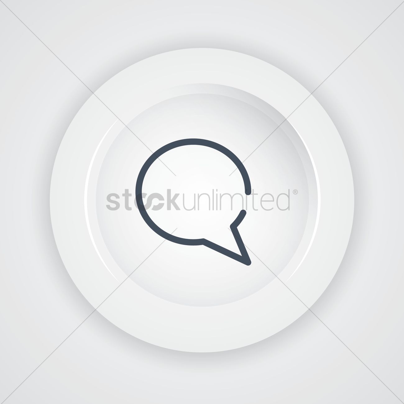 1300x1300 Message Bubble Icon Vector Image