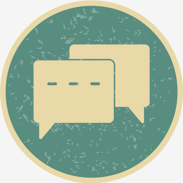 640x640 Vector Conversation Icon, Conversation Icon, Chat Icon, Bubble