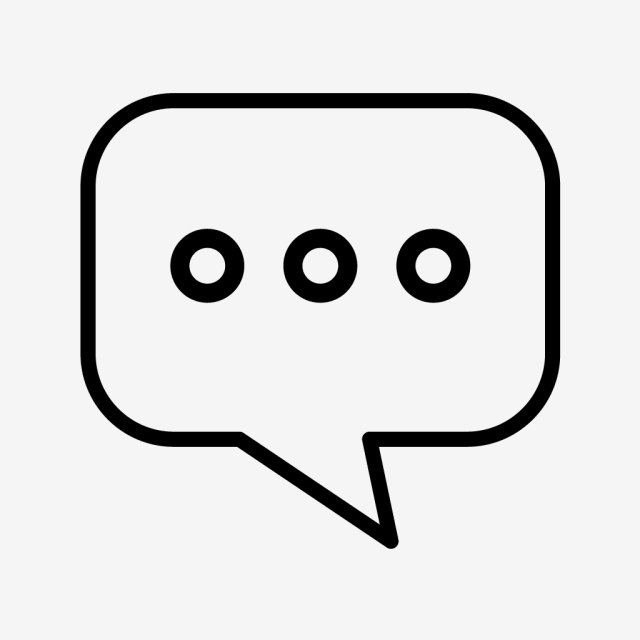 640x640 Vector Chat Icon, Comment Icon, Typing Icon, Conversation Icon Png