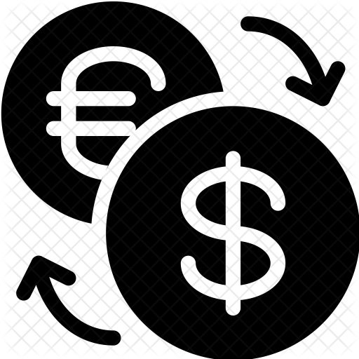Currency Conversion Icon Of Glyph Style 512x512 Currency Conversion Icon Of Glyph Style