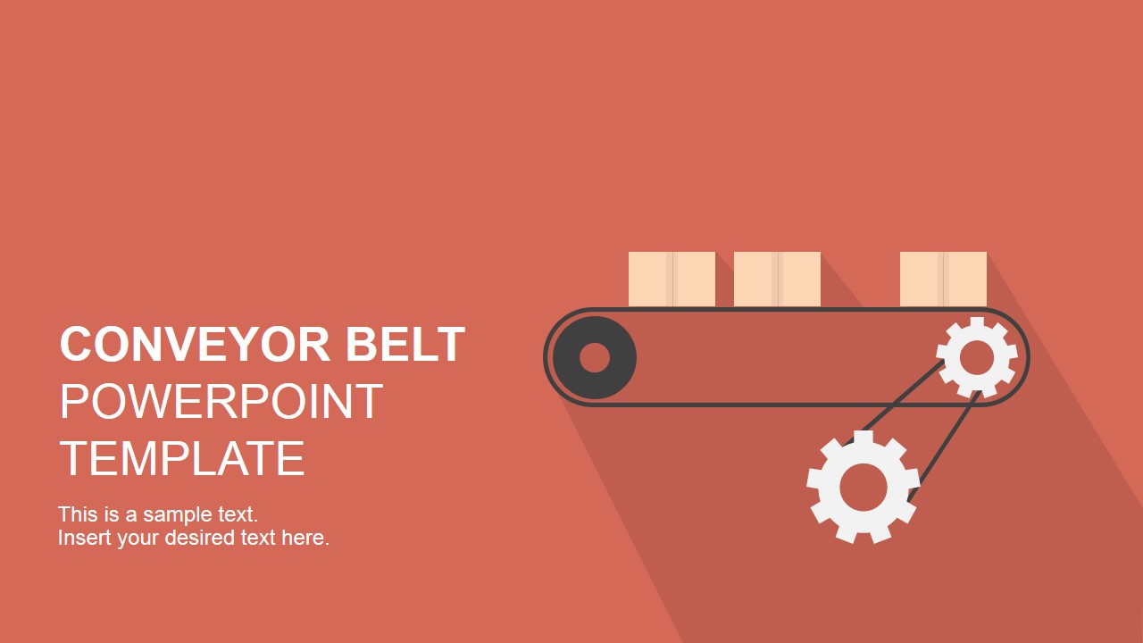 Flat Conveyor Belt Powerpoint Template 1280x720 Flat Conveyor Belt Powerpoint Template